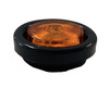 2" Round Amber 9 LED Marker Light w/ Rubber Grommet 2 Prong Plug
