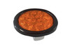 4" Round Amber 10 LED Turn, Park Flashing Strobe Reflex Light w/ Rubber Grommet 3 prong plug