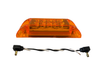 6" x 2" Rectangular Amber 8-LED Optics Lens w/ Reflex Light & 2 1 Prong Plugs