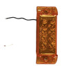 6" x 2" Rectangular Amber 8-LED Optics Lens w/ Reflex Light & 2 1 Prong Plugs