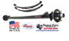 5 lug trailer axle with double eye springs