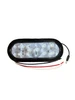 6'' Oval 10 LED Stop, Turn, Tail & Back Up Light w/ 3 Prong Plug  & Rubber Grommet