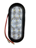 6'' Oval Clear 10 LED Back-up Light w/ 3 Prong Plug  & Rubber Grommet