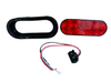 6'' Oval Red 10 LED Stop, Turn, Tail Light w/ 3 Prong Plug & Rubber Grommet (TPU5611)