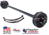 3.5k trailer brake axle 5 lug with springs