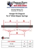 tandem axle hanger kit diagram for 2" wide slipper springs