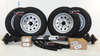 tandem axle trailer kit. 2 - 3500 lb ilder axles with 5 lug hubs, and 15 inch trailer tires and wheels