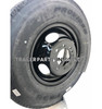 black trailer wheel on 8 lug rim