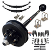 6000 lb trailer axle kit with electric brakes - 6 lug