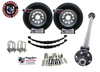 6k Idler Axle Kit w/ 15" 10Ply Silver Mod Wheels