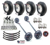12k tandem axle kit with 16" trailer tires and rims