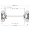 6000 lb Tandem Axle MD Trailer Kit | 12K Capacity | 1 Brake Axle | 6 Lug