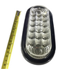 6" Oval Clear 20 LED Strobe, Turn, Back Up Reflex Light w/ Rubber Grommet 2 Wire Direct