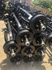 6000 lbs electric brake axle with double eye springs attached
