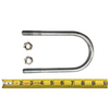 3"U-Bolt Kit -  Zinc Plated - Use With 3" Dia. Round Axles - One Kit Per Axle