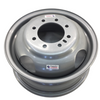 16" Silver Dual Wheel 8x6.5" - 4.88" Stud Piloted - 16" x 6" Rim (16SMDUAL4.88)