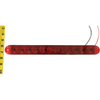 Red 3 LED Tri-bar ID Function (Low and High) - 15-1/2" L x 1-5/8" H x 5/8" D