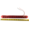 Red 3 LED Tri-bar ID Function (Low and High) - 15-1/2" L x 1-5/8" H x 5/8" D