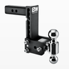 B&W Tow & Stow 2-Ball Mount - 2" Hitch - 7" Drop, 7-1/2" Rise - 10K - Black