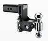 B&W Tow & Stow 2-Ball Mount - 2.5" Hitch - 5" Drop, 5-1/2" Rise - 14.5K - Black