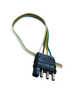 4-Way Flat Plug w/ 12" Wire Harness J-4014-WH