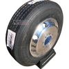 215/75R17.5 16-Ply Provider All Steel Tire on Polished Aluminum Dual Wheel 8x6.5"