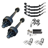 Upgrade to the 12,000 lb Carter Tandem Trailer Axle Kit - 24K Capacity for unmatched performance. Competing with industry leaders like Dexter, Rockwell, and Lippert, this axle kit ensures your trailer can handle the toughest loads with ease and reliability.