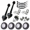 10k tandem trailer axle kit with 17.5" super singles