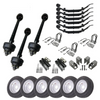 Robust 10k Carter Triple Axle Trailer Kit with 17.5” super single wheels, offering a 30K load capacity and serving as an efficient Dexter axle alternative