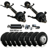 Carter 12K Tandem Trailer Axle Kit, 17.5" Silver Dual Wheels, Dexter Compatible Carter 12K Tandem Trailer Axle Kit, 17.5" Silver Dual Wheels, Dexter Compatible