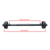 8k trailer axle diagram showing how to measure trailer axle