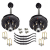 2 7k trailer axles with springs and u bolts