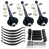 7K Triple Idler Trailer Axle Kit with TPU-161 Slipper Springs & Weld-On Hanger Option. 7K Triple Idler Trailer Axle Kit with TPU-161 Slipper Springs & Weld-On Hanger Option.