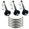 7K Triple Idler Trailer Axle Kit with TPU-223 Double Eye Springs