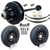 7k single trailer axle tire wheel kit