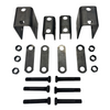 Single-Axle Trailer Hanger Kit for Double-Eye Springs - 3-1/4" Front, 1-1/4" Rear - aps4