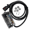 7-Pin Trailer Plug with Junction Box – 10 Foot Wire Harness | Transparent Cover 