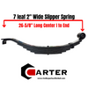 7 leaf 2 inch wide slipper leaf spring 72-51