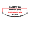 4 leaf double eye trailer spring sw4b