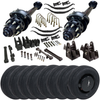 12k hydraulic disc brake trailer axle kit - 24k GVWR - Upgraded hutch suspension - heavy duty trailer tires and wheels