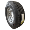 225/75R15 14-Ply lrg trailer tire on silver mod wheel 6x5.5