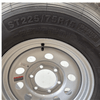 heavy duty 15" 14ply trailer tire on rim 6x5.5