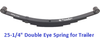 New trailer leaf spring 5 leaf double eye 3000lbs for 5200-6000 lbs axle - 20025