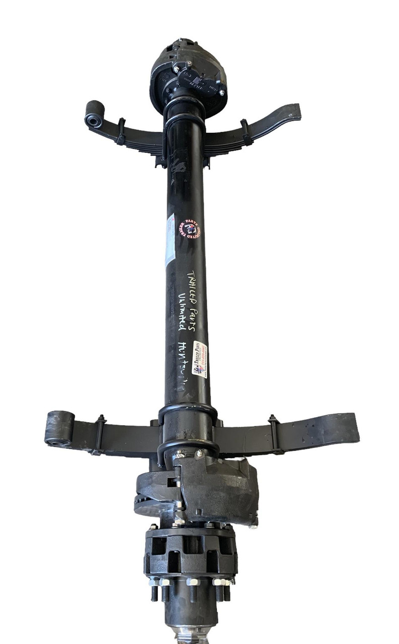 12k Dexter hydraulic disc brake axle 8x6.5" with springs attached