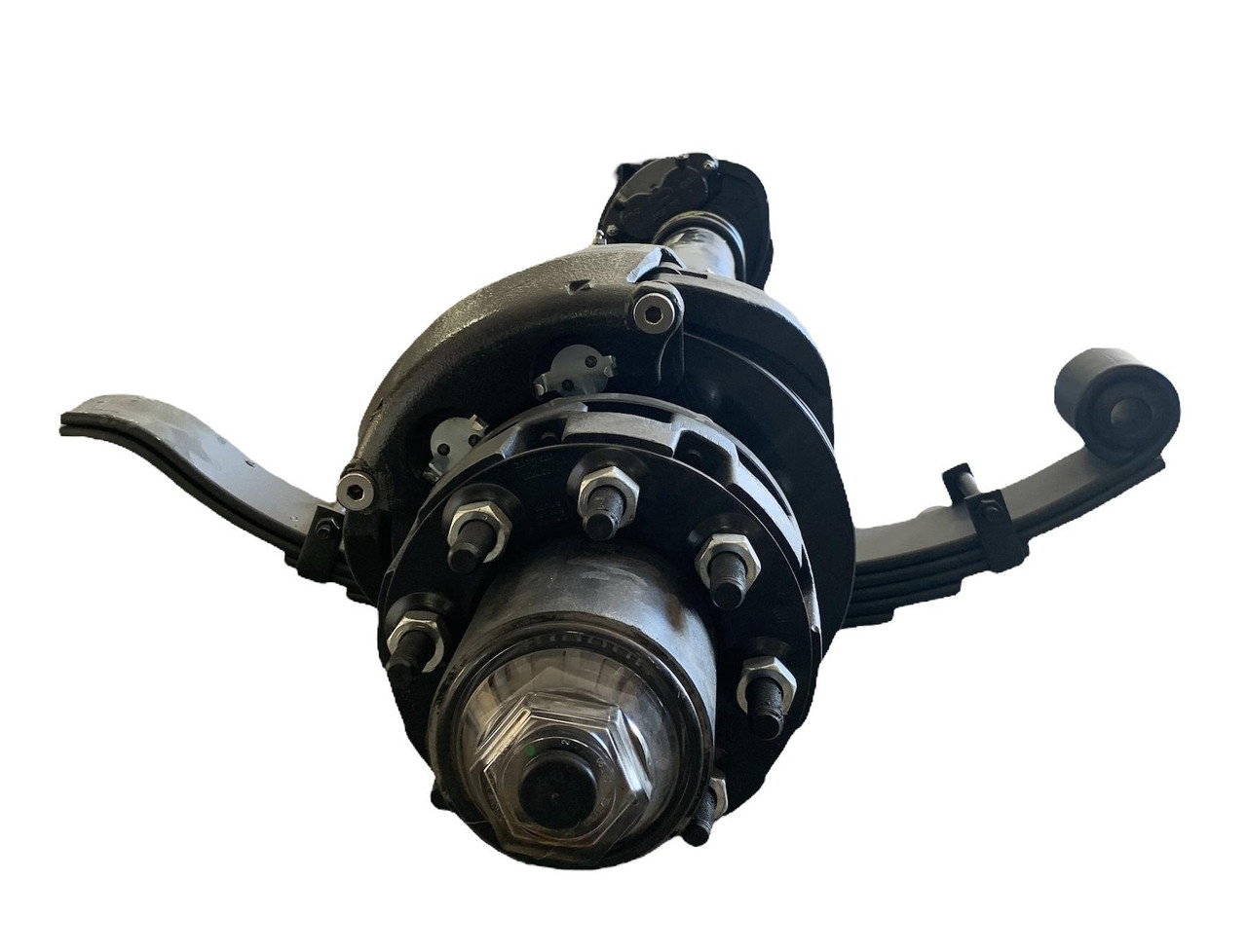 12k Dexter hydraulic disc brake axle 8x6.5" with springs attached