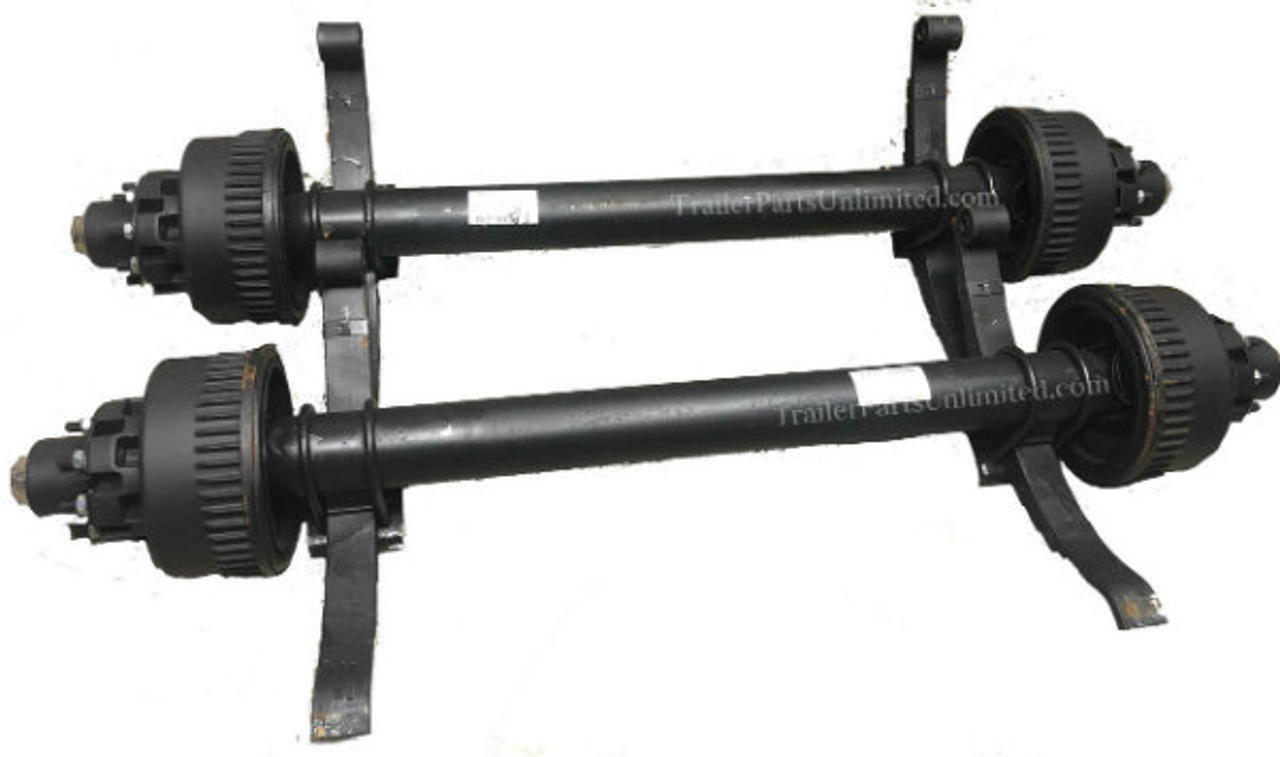 12k dexter trailer axle fully assembled with electric brake and springs