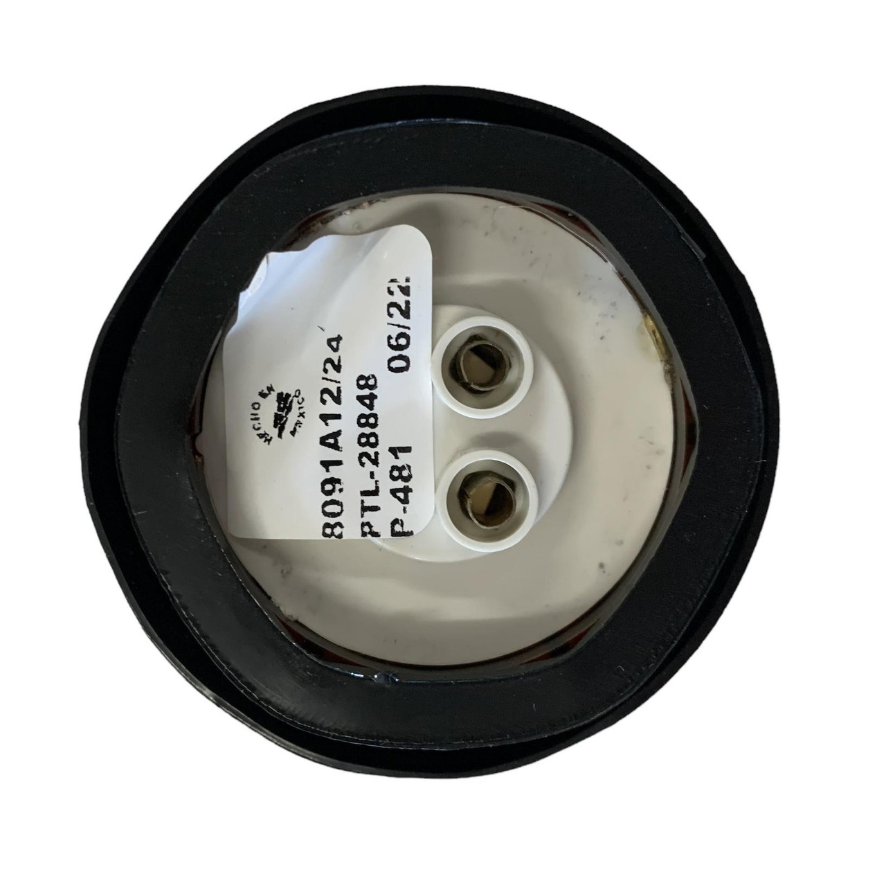 2" Round Amber 9 LED Marker Light w/ Rubber Grommet 2 Prong Plug