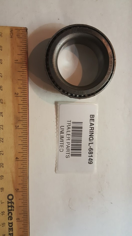 L68149 Inner Bearing for 3.5k - 4.4k Axles 1.378" ID, 2.09" OD