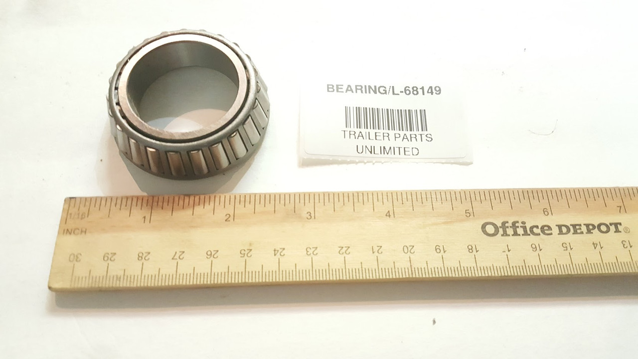 L68149 Inner Bearing for 3.5k 4.4k Axles 1.378" ID, 2.09" OD