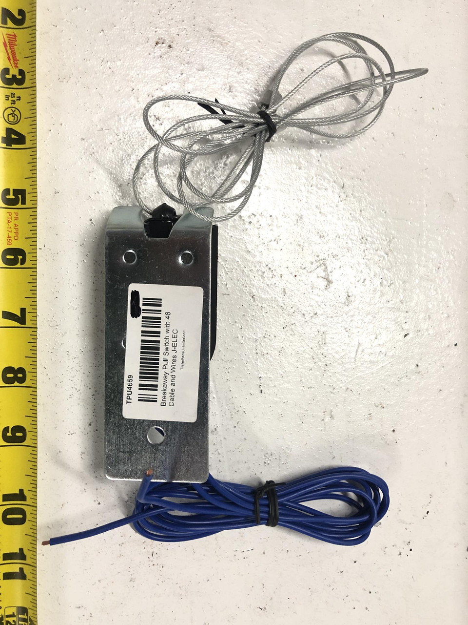 Breakaway Pull Switch with 48” Cable and Wires